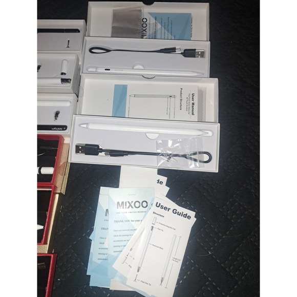 NIB- Lot of 12 Boxes MIKOO iPad Stylus Pens PLUS 4 MEKO Stylus Accessories - Picture 11 of 13